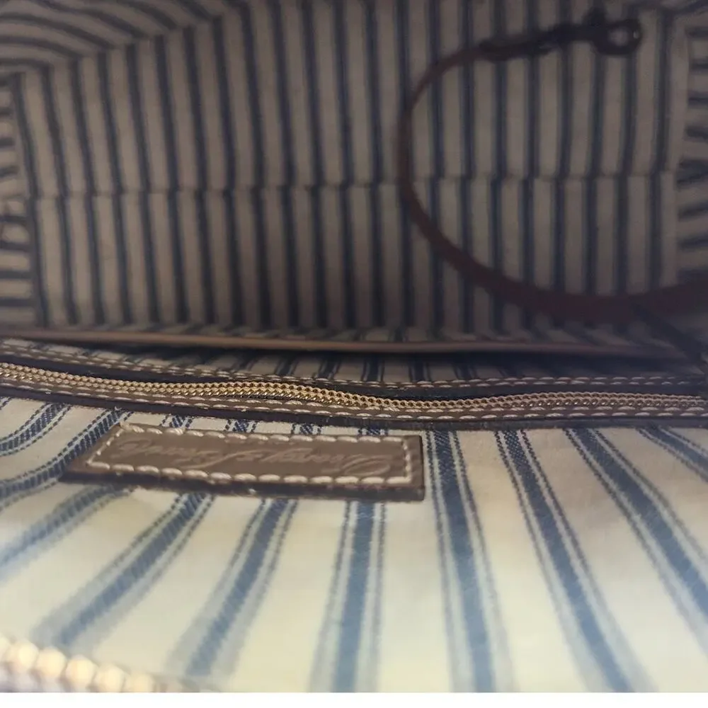 Dooney & Bourke Taupe Leather Handbag Purse